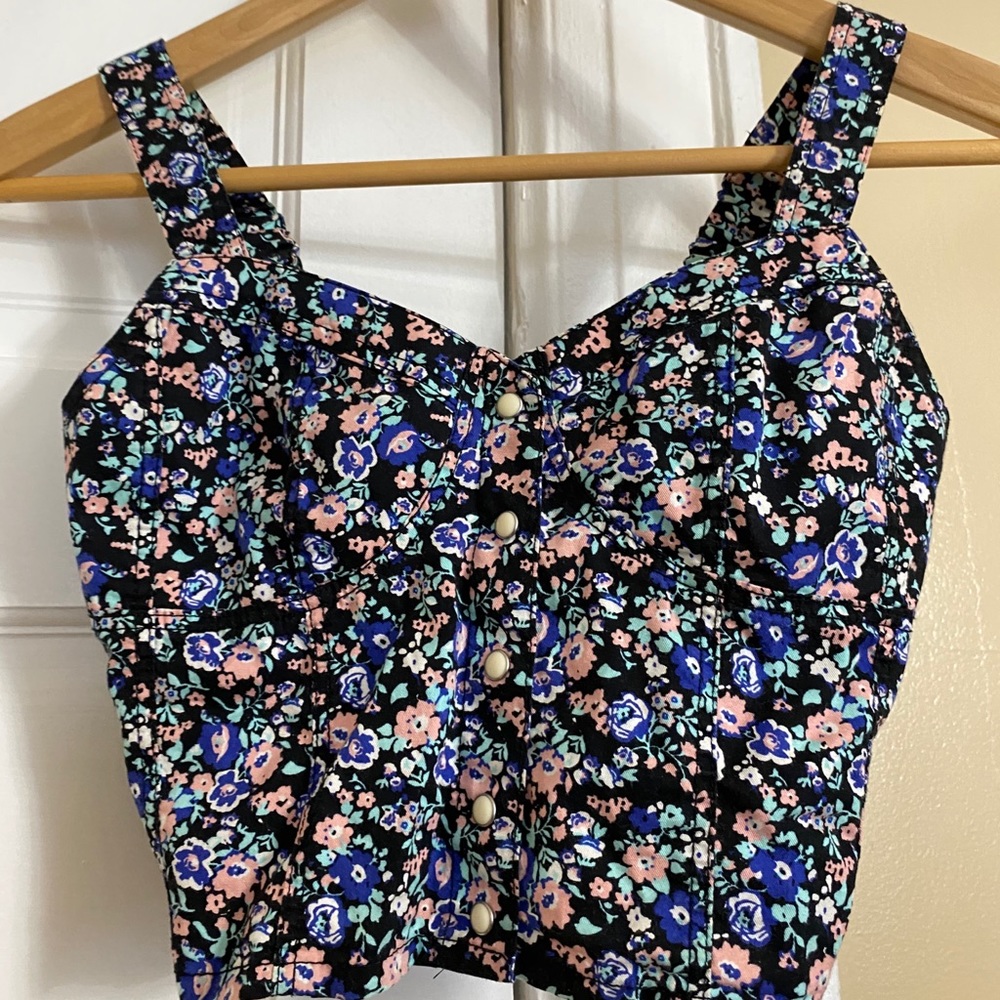Floral crop top
